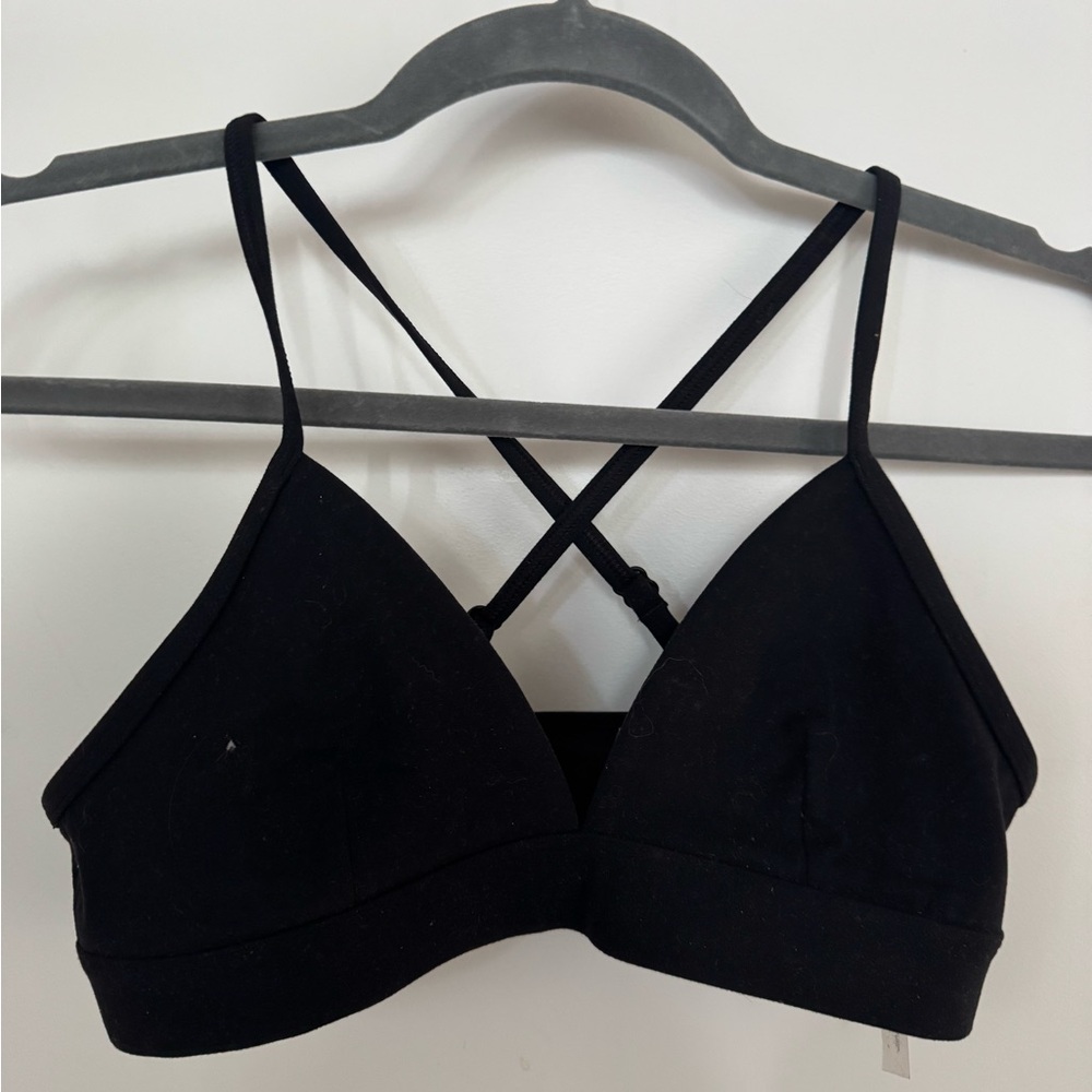 Golden workout bra size S
